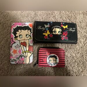 ♥️Betty Boop Colorful Wallet Trio (Bundle)♥️